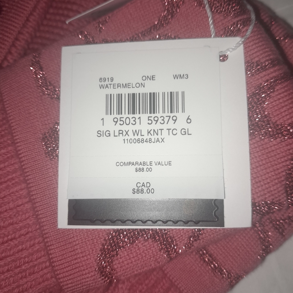 New Coach Knit Singature Tech Gloves In Watermellon ❄️ NWT (FIRM) - Picture 4 of 5
